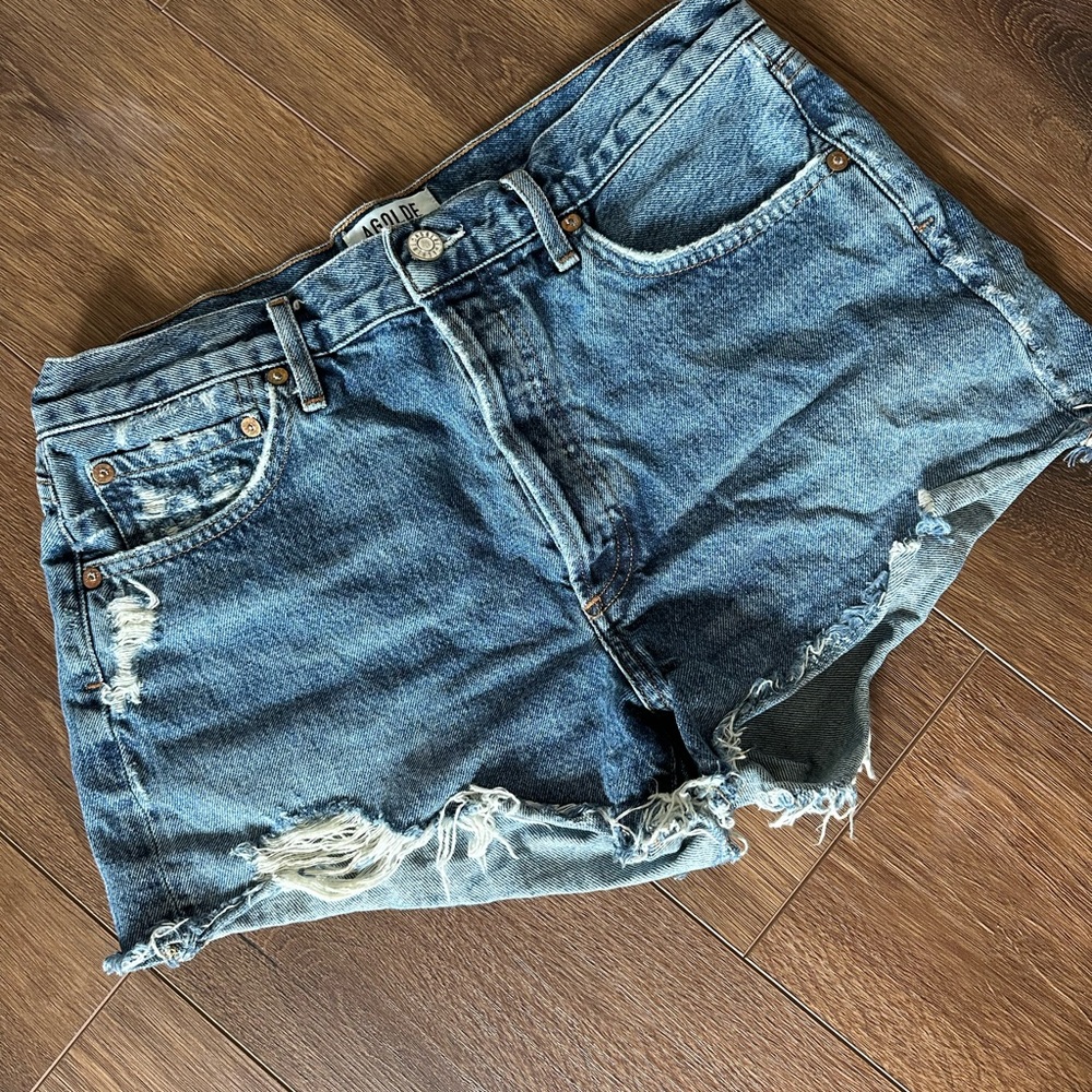 AGOLDE Parker Denim Shorts